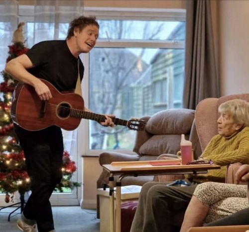 Chris Nursing Home Chris Simmons playing a show in a nursing home